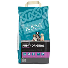 Burns dry puppy food at Cuddles Pet Store